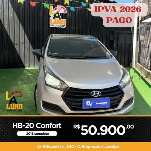Hyundai HB20 Comfort 1.0 Flex 12V Mec. 2018