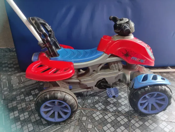 Quadriciclo homem aranha carro de transporte infantil