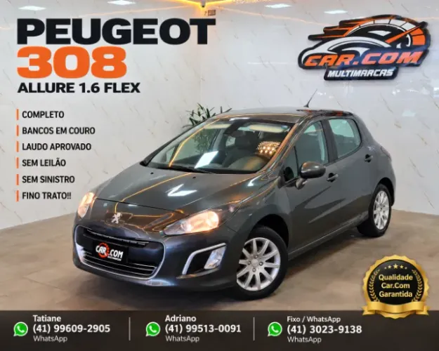Peugeot 308 Allure 1.6 Flex 16V 5P Mec. 2013