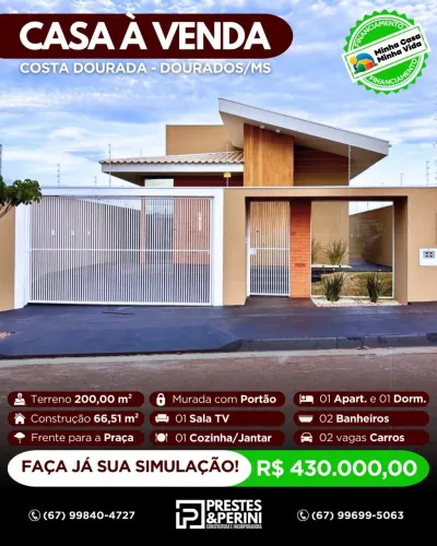 Casa Costa Dourada - Minha Casa Minha Vida