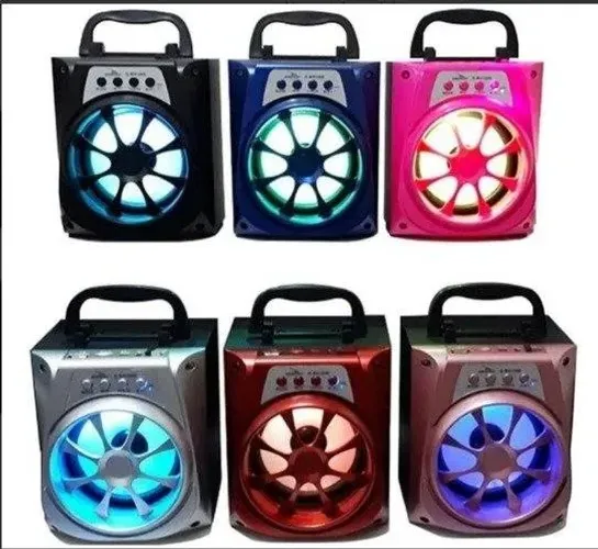 Caixa De Som Bluetooth Usb Display Led