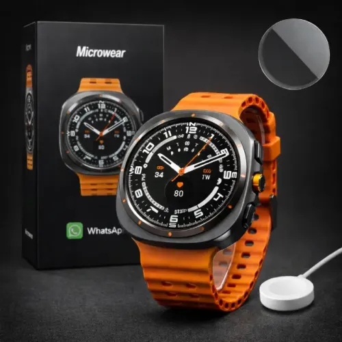 Relógio Smartwatch Redondo Microwear Ma27 Série Ultra 7 47mm Tela Ips 1.45 Chat Gpt