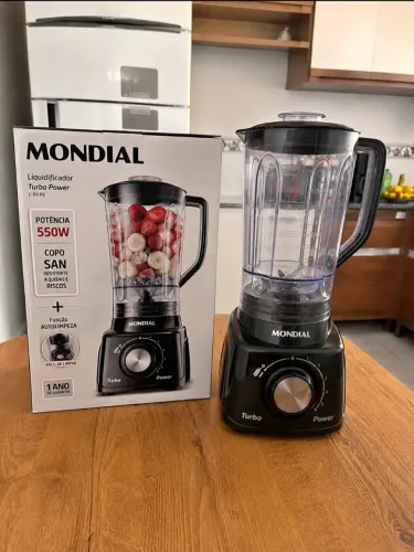 Liquidificador, mondial turbo Power original função filtro 550W novo na embalagem.