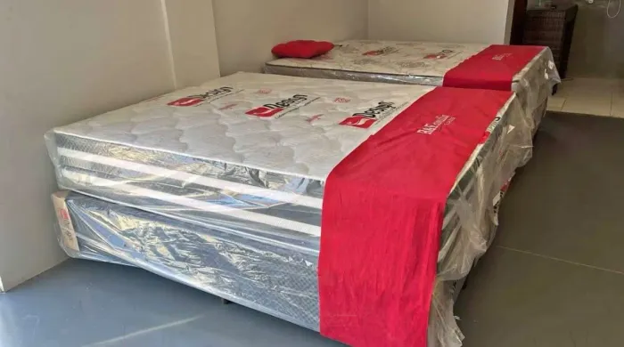 Cama base + colchão molas ensacadas <br>1.250 pix