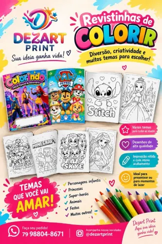 REVISTINHAS PARA COLORIR