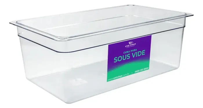 Cuba de Acrílico para Sous Vide Cetro - 25 Litros | Estado de Nova