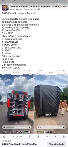 Vendo paredão de som 