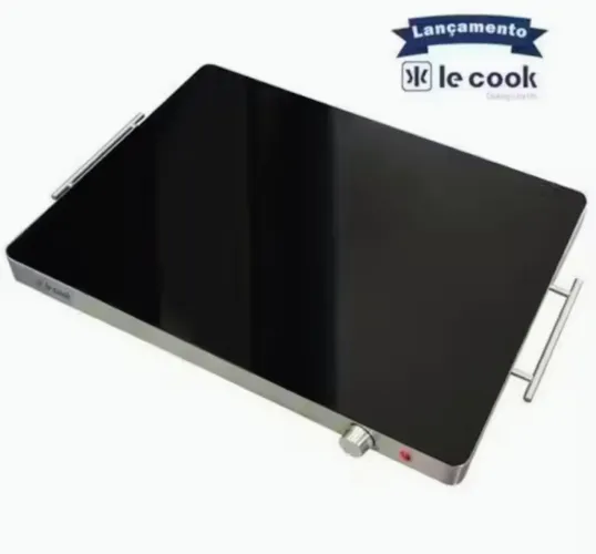 Mesa Térmica Rechaud Elétrico Vidro Temperado Le Cook