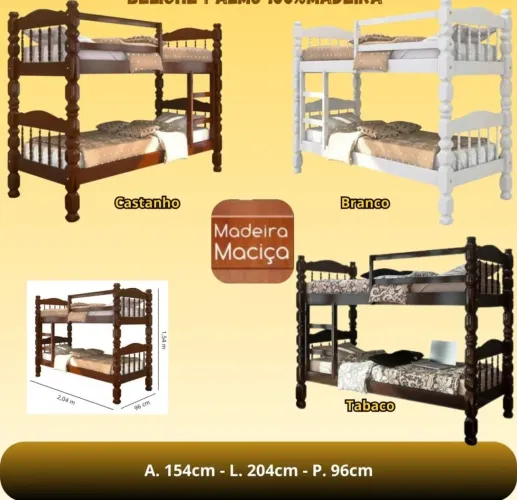 Beliche com cama Auxiliar