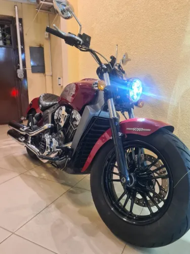 MOTO INDIAN SCOUT 1.200CC ANO 2015 - VERMELHA 30.000 KMS