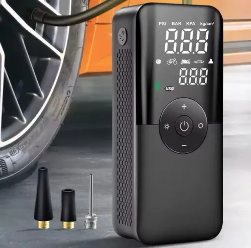Mini Compressor Ar Portátil Digital Sem Fio, Recarregável Carsun (9.9995.9905 zap)