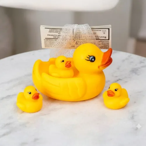 Atacado Brinquedo 10 Unidades de kits com 4 Patinhos Hora do Banho