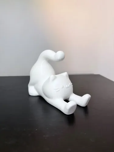 Suporte para celular em formato de gatinho para mesa