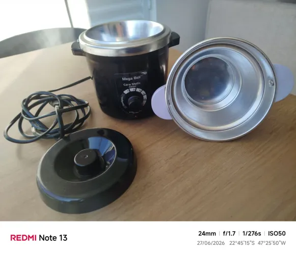 Panela aquecedora de cera para depilação