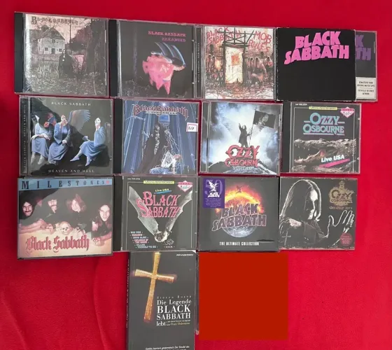 Black Sabbath ozzy Osbourne Iron Maiden Metallica sepultura colecao 
