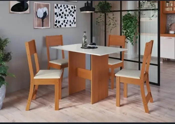 Conjunto de mesa Karla 4 cadeiras