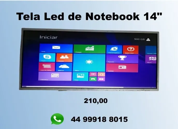Tela Led de Notebook 14"