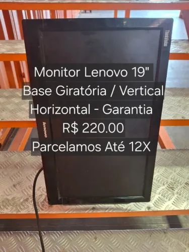 Monitor 19'' VGA / DVi Lenovo - Garantia.