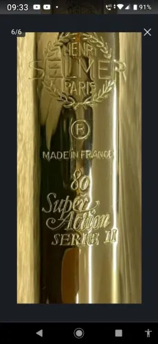 Sax Soprano Selmer Super Action Série II