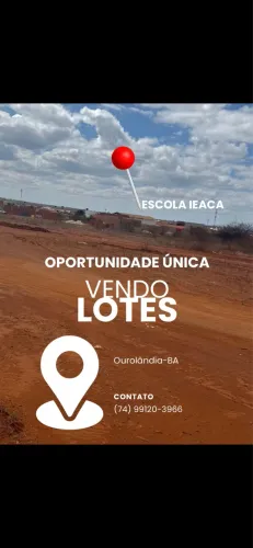 Vendo lotes em Ourolândia Bahia 