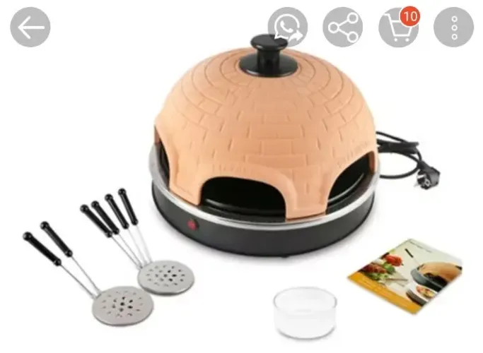 Mini forno de pizza elétrico portátil 