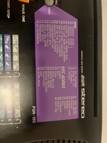 Teclado yamaha psr 185