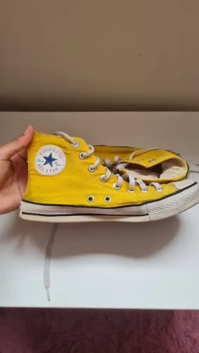 All star amarelo cano alto