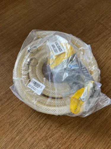 Kit registro e mangueira para fogão novo