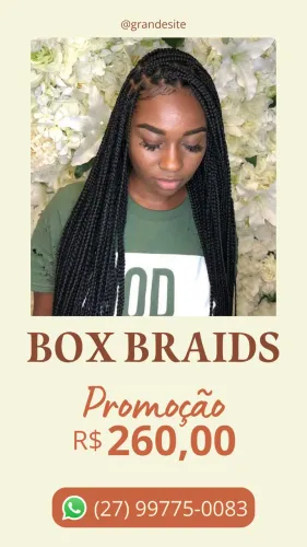 Box braids em promoção 