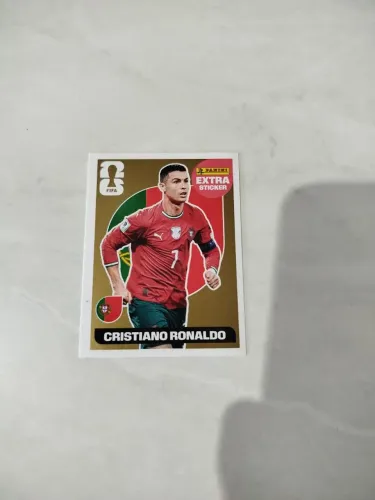 Figurinha extra do Cristiano Ronaldo 2026 Sticker de Ouro