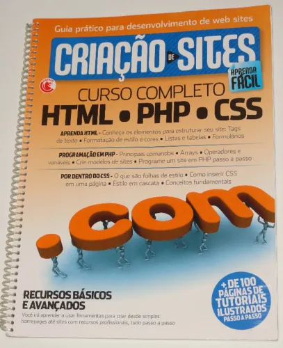 Livro Criacao De Sites Curso Completo Html - Php - Css