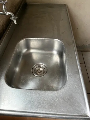 Pia com Cuba inox