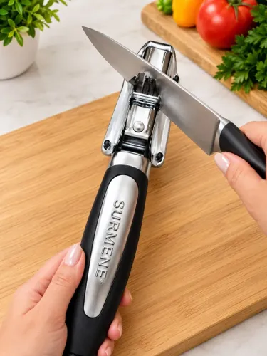 Amolador de Facas Ka-7320 com Cabo Ergonômico Praticidade e Corte Perfeito 19cm