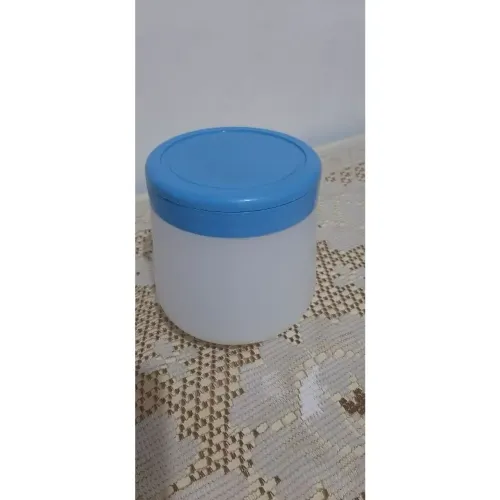Kit 3 pote de plástico com tampa removível 