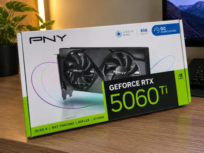Placa De Vídeo Pny Rtx 5060 Ti Oc 8gb Gddr7 Dual-fan