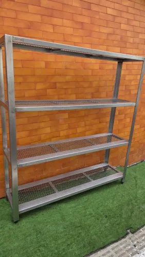 Estante inox  prateleira industrial Fritomaq 