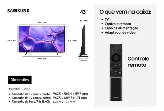 Smart TV 55? Crystal UHD 4K U8100F