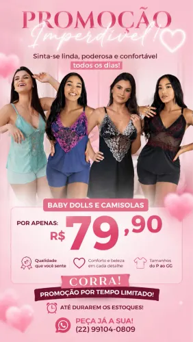 Oportunidade única !! Baby doll e camisola 