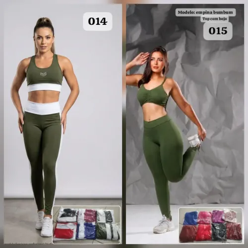 Conjunto academia calça e top feminino