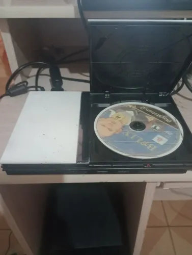 PLAYSTATION 2 SLIM COM LEITOR FUNCIONANDO RELÍQUIA COMPLETÃO