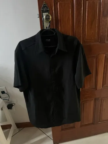 Camisa social preta Help