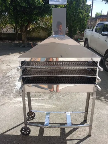 Churrasqueira inox para espetinho