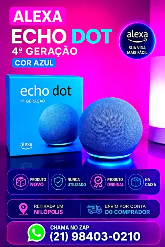 PROMOÇÃO ALEXA AMAZON 4ª GERAÇÃO - AZUL