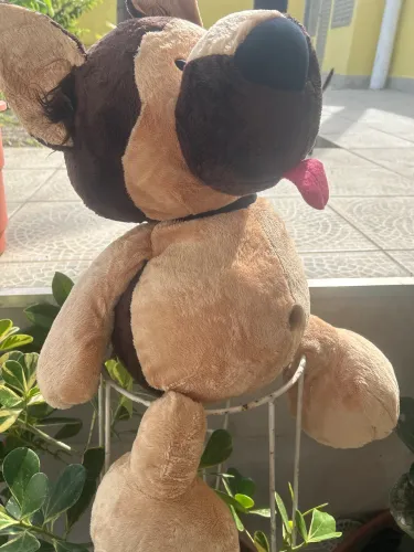 Cachorro pelúcia