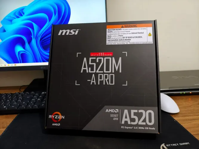 Placa Mãe A520m Pro MSI Nova 