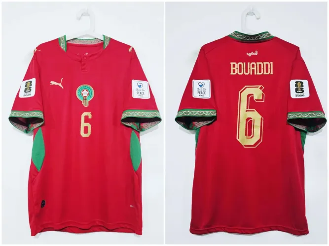 Camisa Marrocos 2026/2027 Africa Copa do Mundo Bouaddi