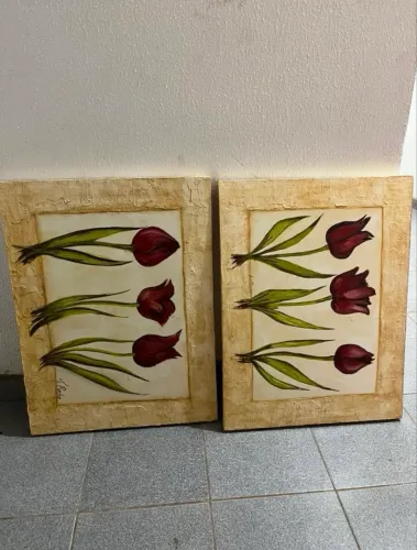 Quadros pinturas a mão 