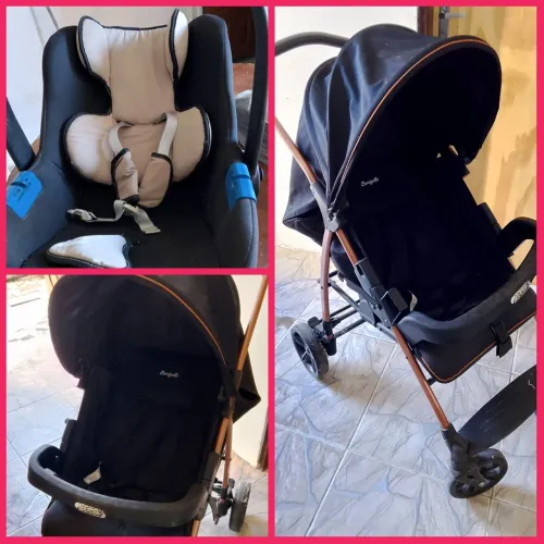 Bebê conforto e carrinho Burigotto 