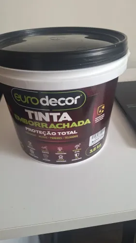 Tinta Emborrachada Eurodecor 3,6kg