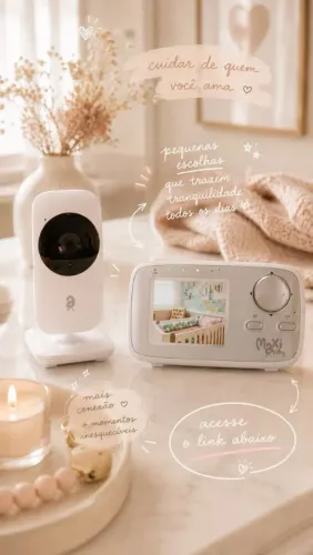 Babá Eletrônica Monitor 2.4 Sem Fio Zoom Baby On Maxi Baby
